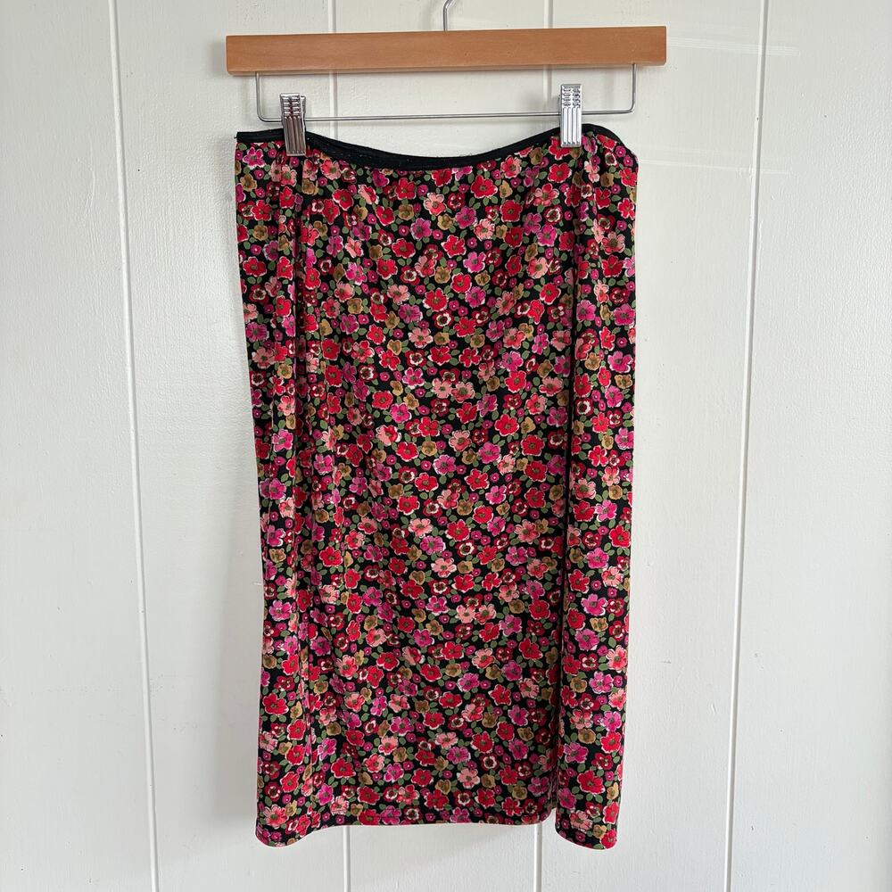 VINTAGE STUDIO 90s Era Women's Floral Pencil Skirt Size 10